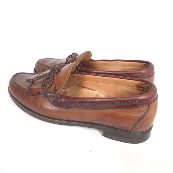 ALLEN EDMONDS Mens Preppy Kiltie Tassel Leather Loafers 9D 